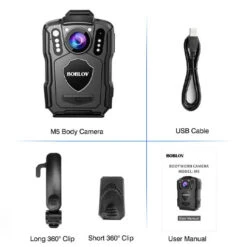 Caméra Piéton Boblov M5 128Go Avec GPS -Magasin D’Équipement De Caméra D’Action camera pieton boblov m5 128go avec gps 3