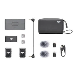 DJI MIC 2 (1RX + 2TX) -Magasin D’Équipement De Caméra D’Action dji mic 2 1rx 2tx 9
