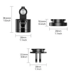Fixation Quick-Release Magnétique Telesin Avec Adaptateurs -Magasin D’Équipement De Caméra D’Action fixation quick release magnetique telesin avec adaptateurs 3