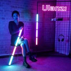 Lampe RGB Tube Magnétique Ulanzi VL110 -Magasin D’Équipement De Caméra D’Action lampe rgb tube magnetique ulanzi vl110 4