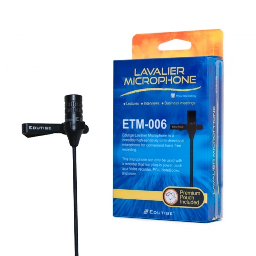 Microphone Cravate Edutige ETM-006 - Longueur 5 Mètres 3 Microphone Cravate Edutige ETM-006 - Longueur 5 Mètres