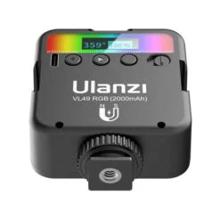 Mini Lumière Ulanzi RGB Rechargeable VL49 -Magasin D’Équipement De Caméra D’Action mini lumiere ulanzi rgb rechargeable vl49 5