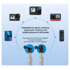 Perche à Selfie Maxi Carbon 3m Telesin V3 -Magasin D’Équipement De Caméra D’Action perche a selfie maxi carbon 3m telesin v3 9