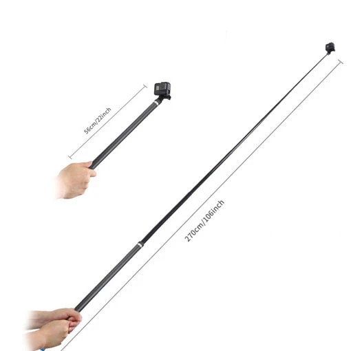 Perche Mega Carbon 2.70m Telesin V2 3 Perche Mega Carbon 2.70m Telesin V2