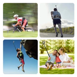 The Back N' Bar V2 - Sangle Dorsale Avec Perche -Magasin D’Équipement De Caméra D’Action the back n bar sangle dorsale avec perche 3